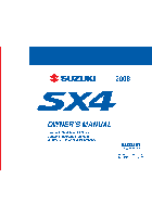 Samochód Suzuki SX4/SX4 SEDAN Instrukcja Posiadacza